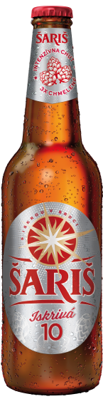 &Scaron;ARI&Scaron; Iskriv&aacute; 10 %, svetl&eacute; v&yacute;čapn&eacute; pivo